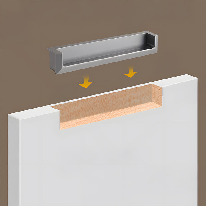 Stylish Recessed Flush Finger Pull for Cabinet