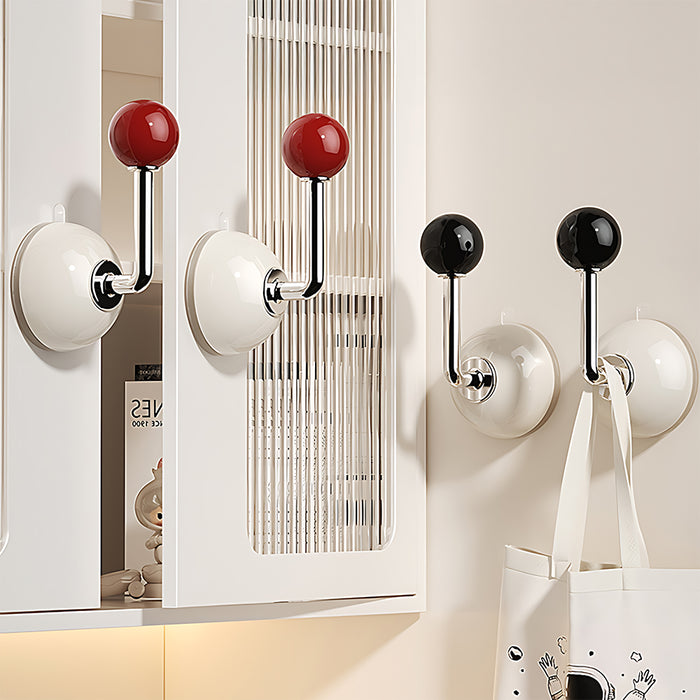 Punch-free Suction Cup Cabinet Handles Wall Hook Curtain Holder