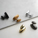Modern Solid Brass Sculptural Pebble Coat & Towel Hooks