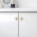 Modern Bright Silver Zinc Alloy Cabinet Pulls and Handles