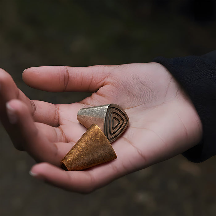 Vintage Geometric Triangle Cabinet Knobs