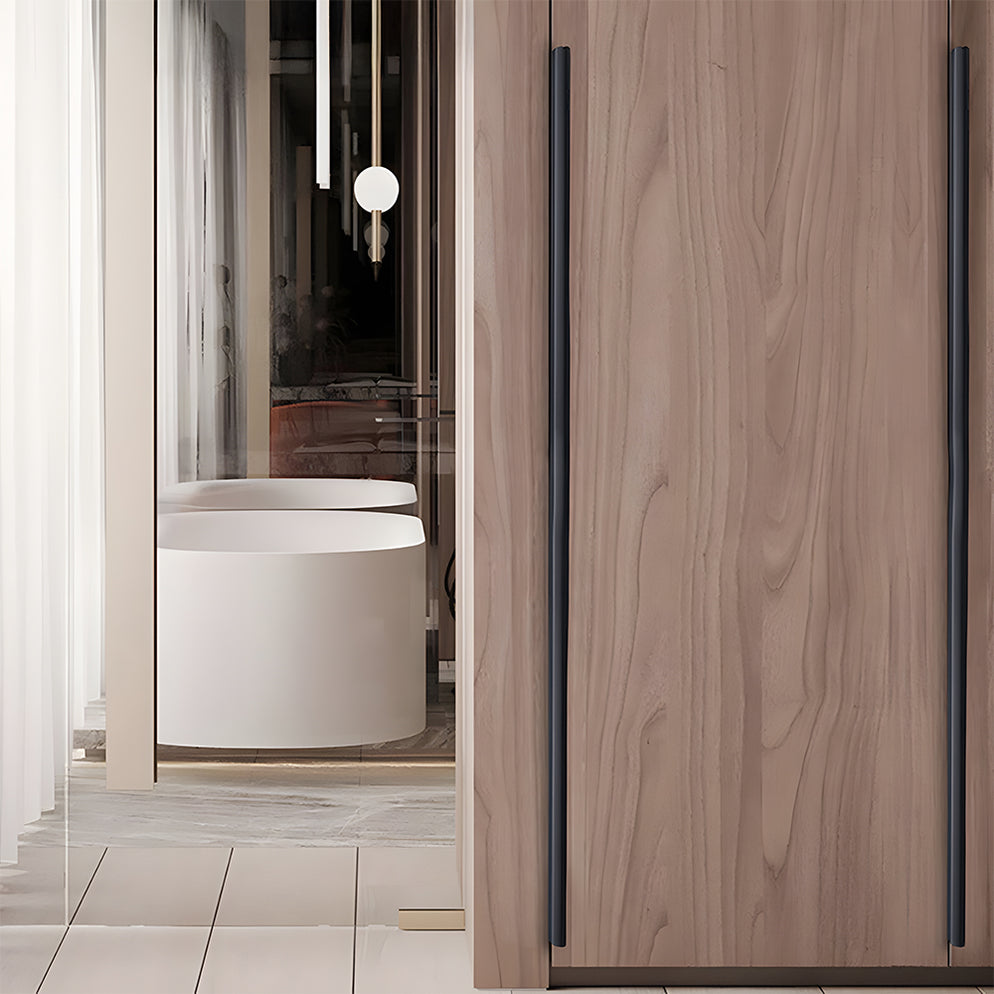 Modern Kitchen Cupboard wardrobe door Edge Handles Goldenwarm — free download