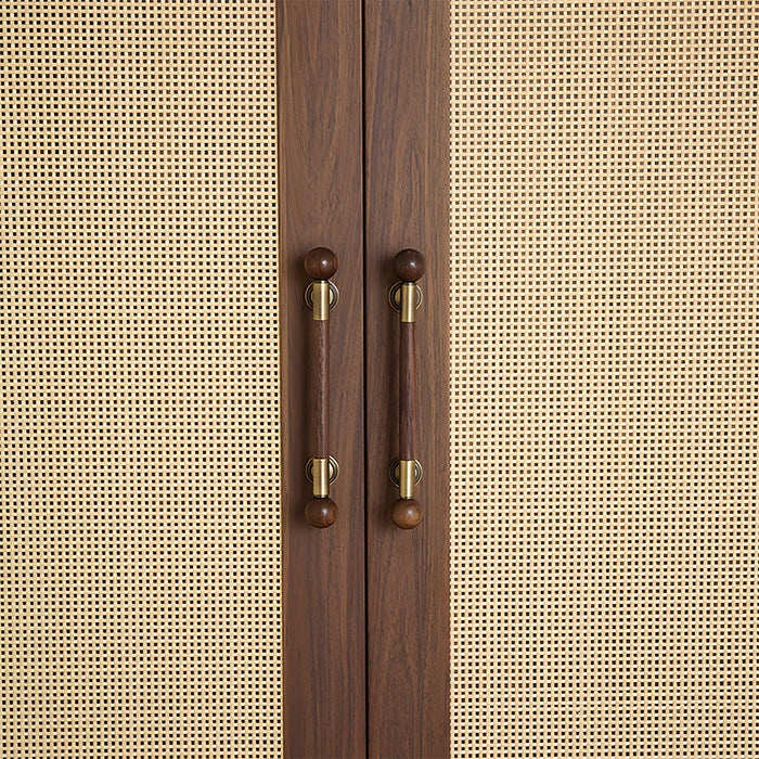 Medieval Brass Wooden Handle