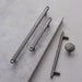 Modern Knurled Zinc Alloy Cabinet Pulls