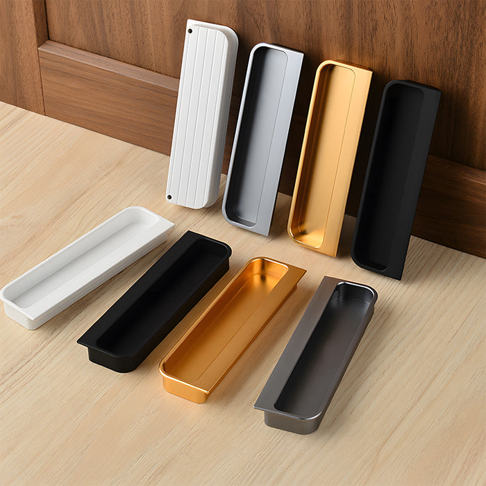 Sqaure Sliding Closet Door Handles Flush Pulls