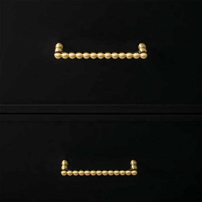 Vintage Spherical Brass Cabinet Handles