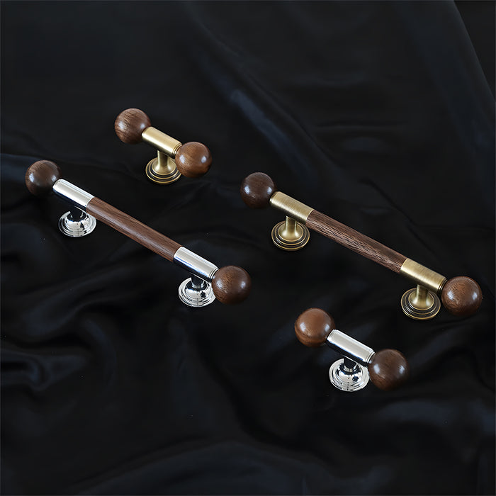 Medieval Brass Wooden Handle