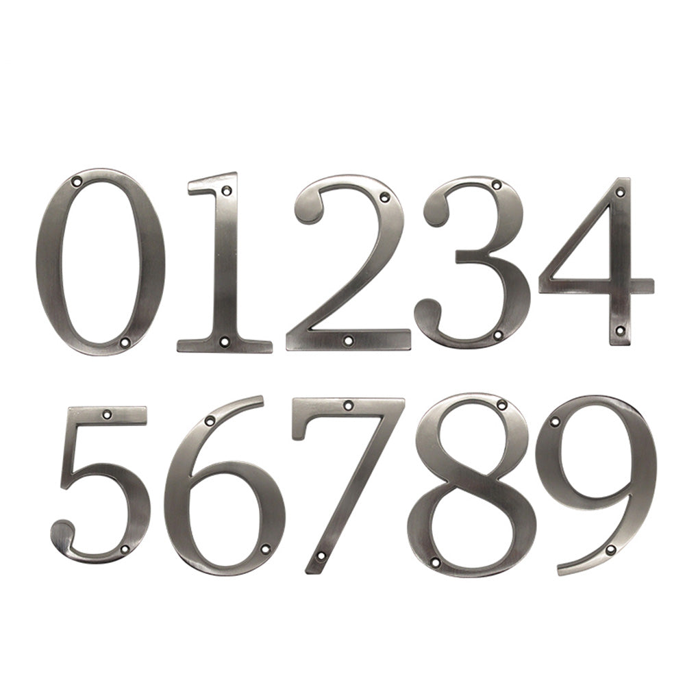 Goldenwarm House Numbers 4 Inch Silver House Number Signs Modern ...