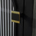 Square Textured Gold & Black Drawer Handles