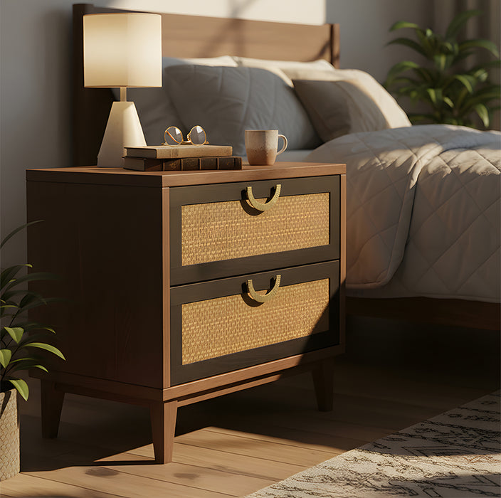 Retro Brass Semi Circle Textured Cabinet Handles