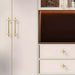 Modern Bright Silver Zinc Alloy Cabinet Pulls and Handles