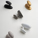 Modern Solid Brass Sculptural Pebble Coat & Towel Hooks