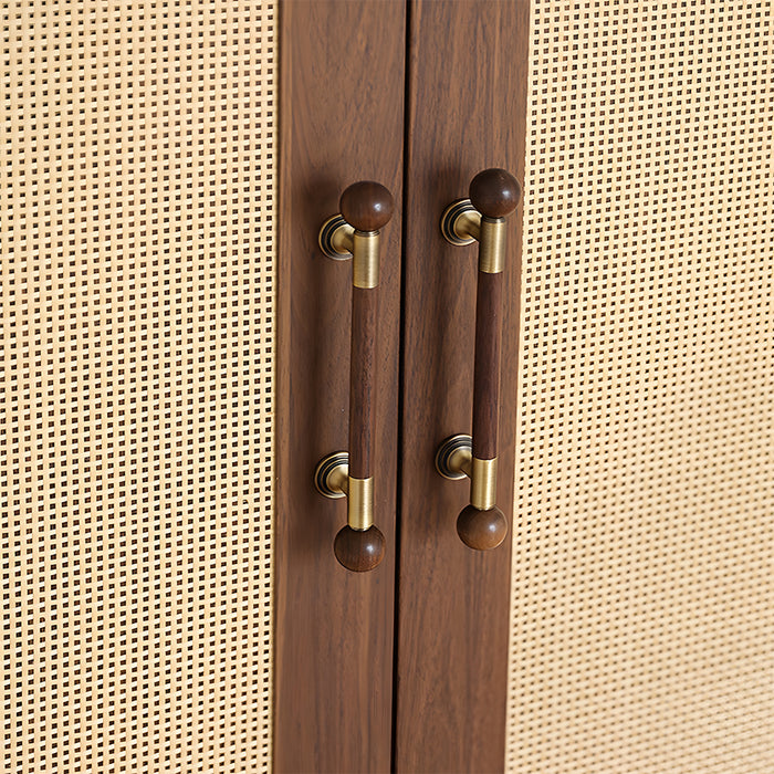 Medieval Brass Wooden Handle