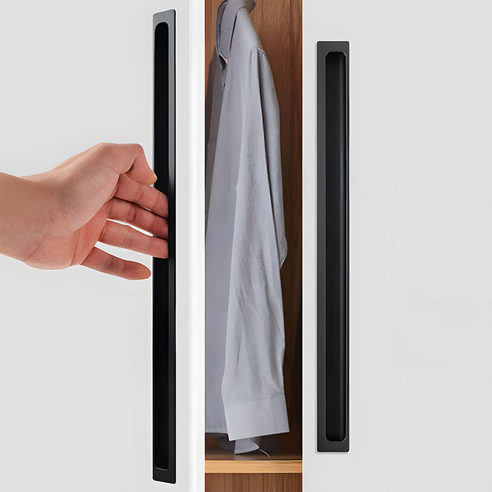 Vintage Invisible Recessed Finger Pull Cabinet Handles