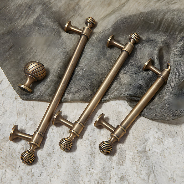 Antique Solid Brass Drawer Pulls Cabinet Handles