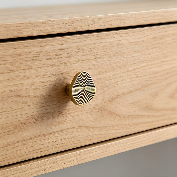 Organic Round Textured Zinc Alloy Cabinet Knobs