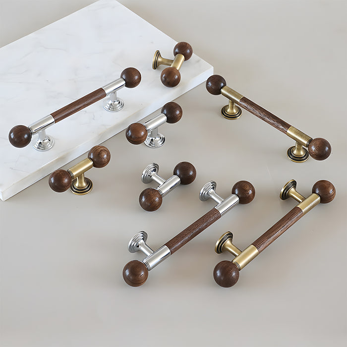 Medieval Brass Wooden Handle