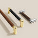 Modern Woven Leather Cabinet Pulls
