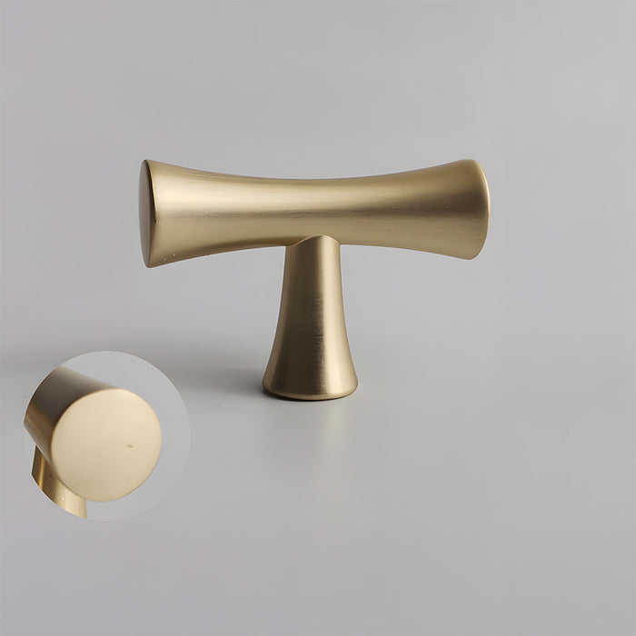 Simple Curved Zinc Alloy Cabinet Handles