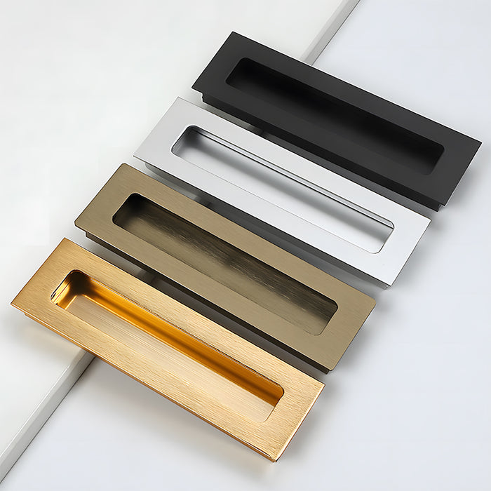 Retro Recessed Rectangular Embedded Cabinet Handles