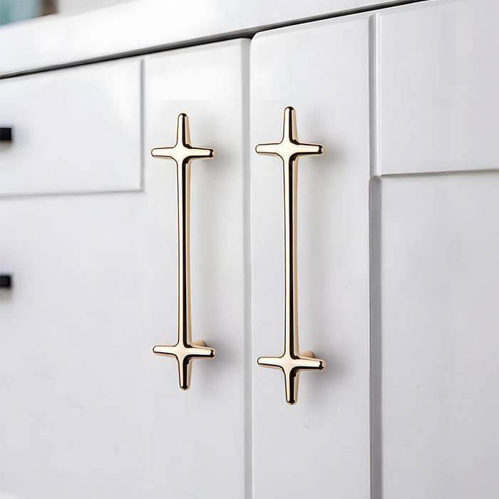 Modern Bright Silver Zinc Alloy Cabinet Pulls and Handles