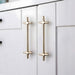 Modern Bright Silver Zinc Alloy Cabinet Pulls and Handles