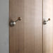 Modern Walnut & Zinc Alloy Cabinet Knobs & Wall Hooks