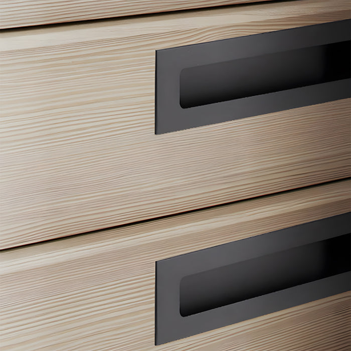 Retro Recessed Rectangular Embedded Cabinet Handles