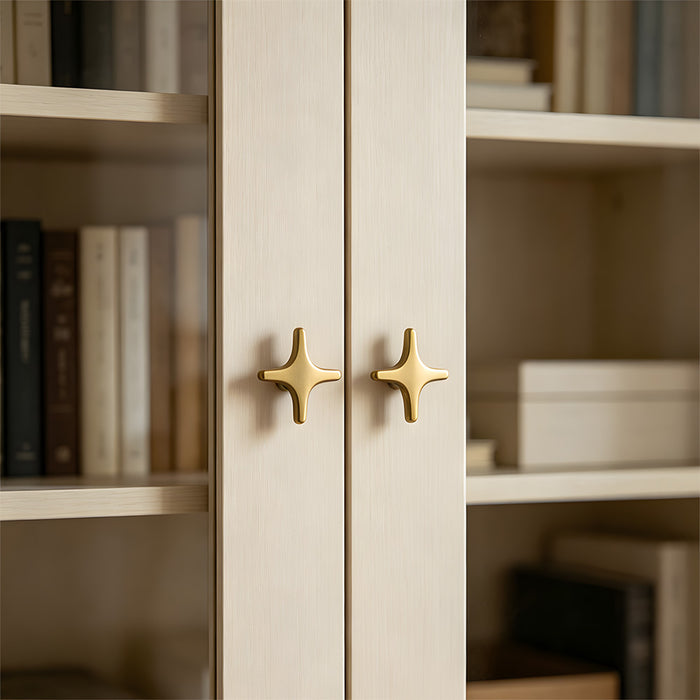 Modern Zinc Alloy Star Cross Cabinet Knobs