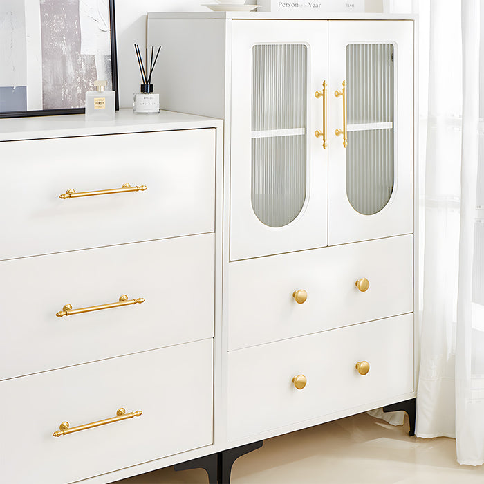 Modern luxurious brass cabinet handles for kitchen