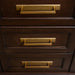 Modern Zinc Alloy Long Cabinet Pulls with Rectangle Backplate