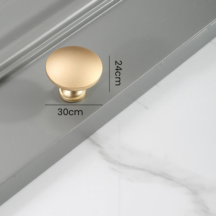 Simple Gold Modern Curved Cabinet Handles