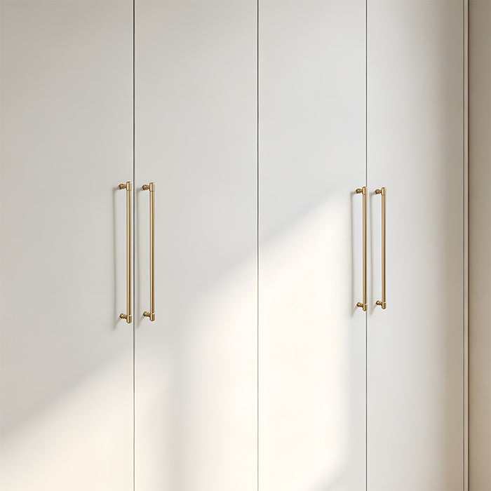 Modern Zinc Alloy Champagne Gold T Bar Cabinet Pulls
