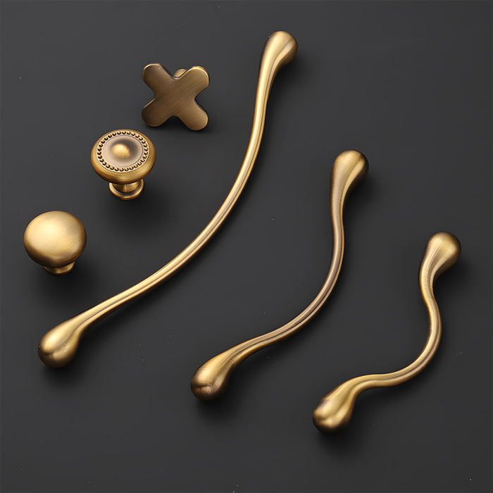 Decorative Wavy Organic Cabinet Pulls