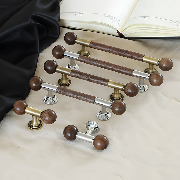 Medieval Brass Wooden Handle