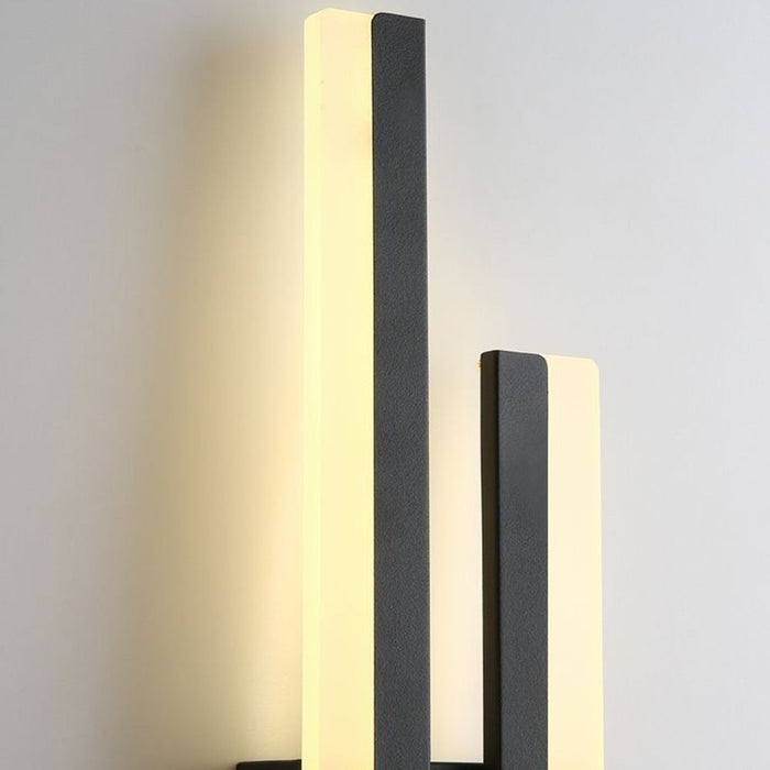 Modern Black Linear LED Wall Sconce Lighting for Bedroom & Living Room