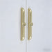 Modern Zinc Alloy Brushed Brass Cabinet Handles