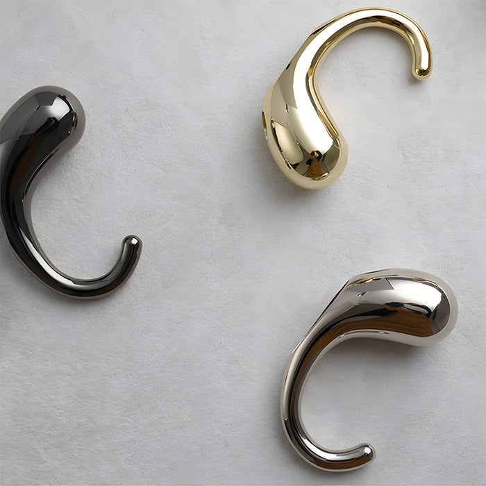 Minimalist Solid Brass Wall Hooks