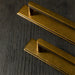 Modern Zinc Alloy Long Cabinet Pulls with Rectangle Backplate