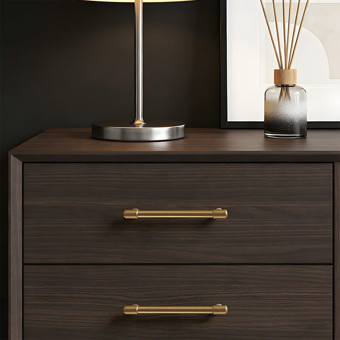 Modern Zinc Alloy Champagne Gold T Bar Cabinet Pulls