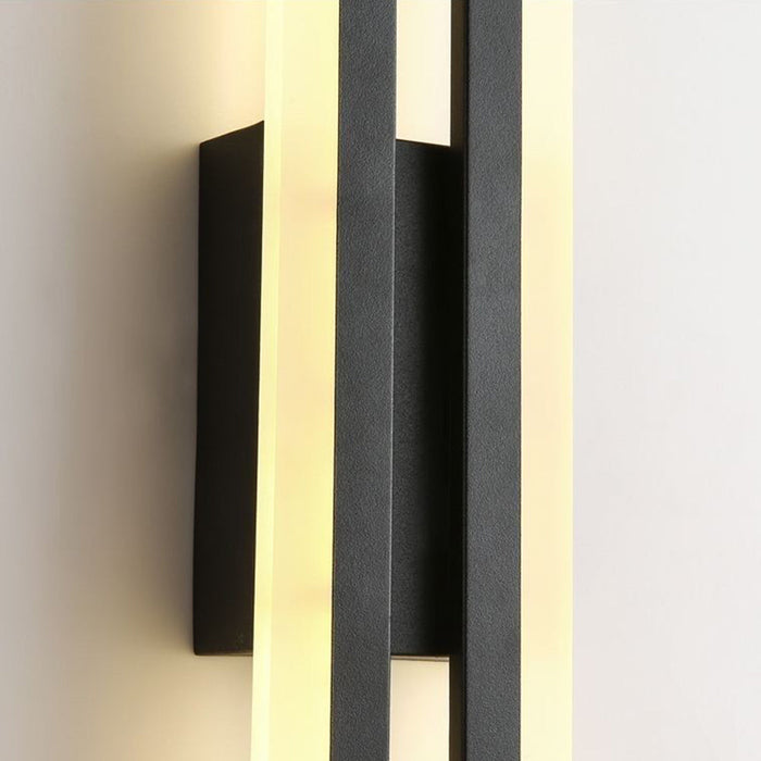 Modern Black Linear LED Wall Sconce Lighting for Bedroom & Living Room