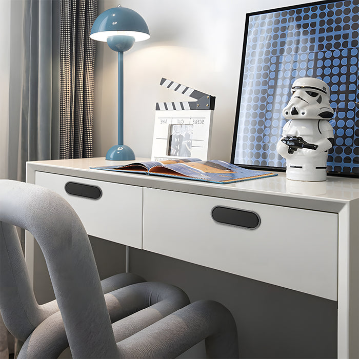 Simple Black Hidden Recessed Cabinet Pulls