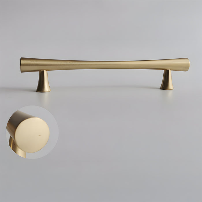 Simple Curved Zinc Alloy Cabinet Handles