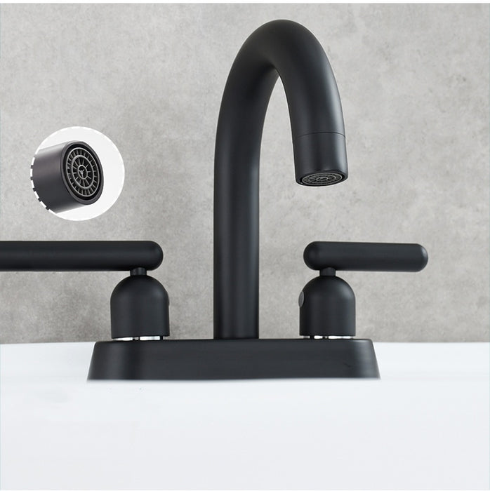3-hole 2-handle Hot And Cold Bathroom Basin Faucet