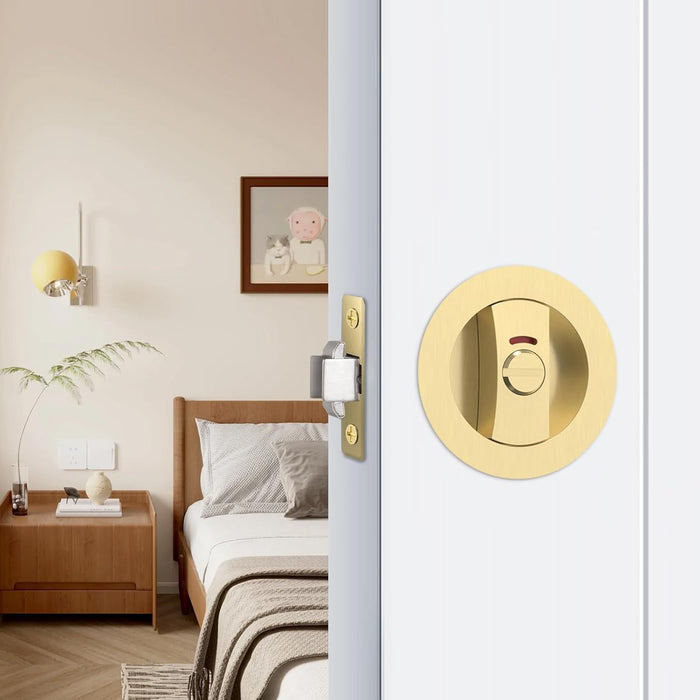 Classic Round Pocket Door Lock