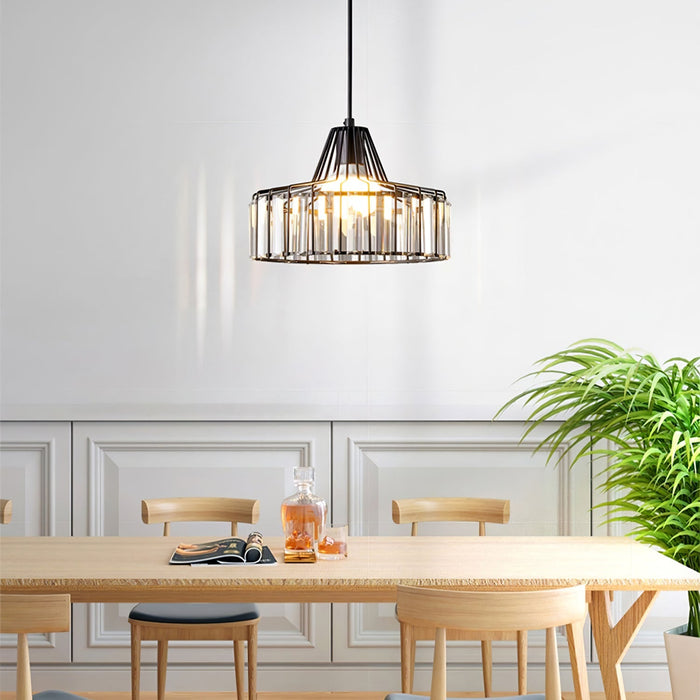 Industrial Metal Lantern Pendant Light