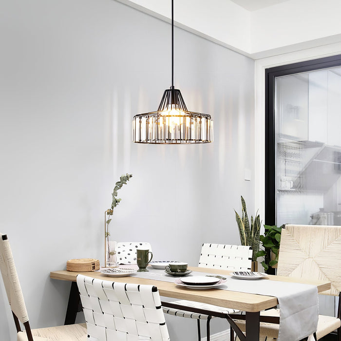 Industrial Metal Lantern Pendant Light