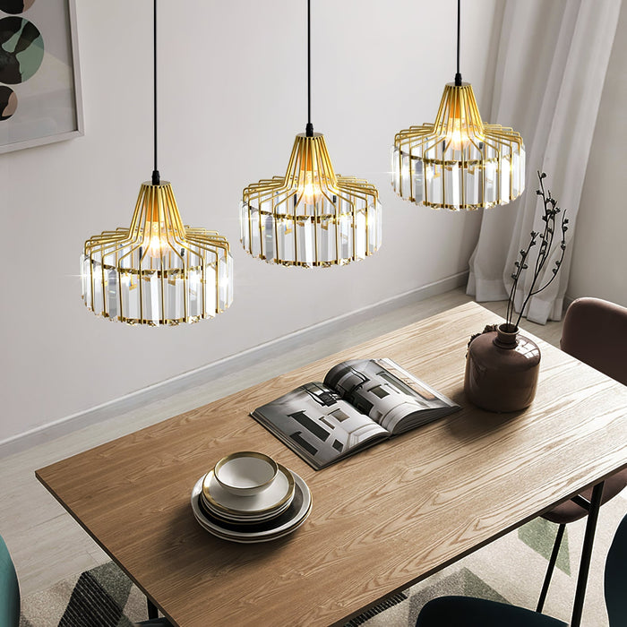 Industrial Metal Lantern Pendant Light