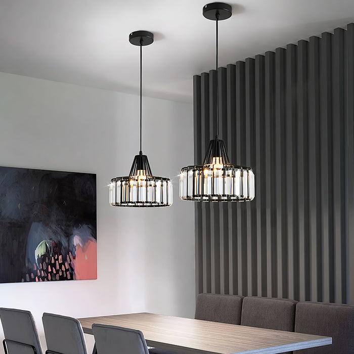Industrial Metal Lantern Pendant Light