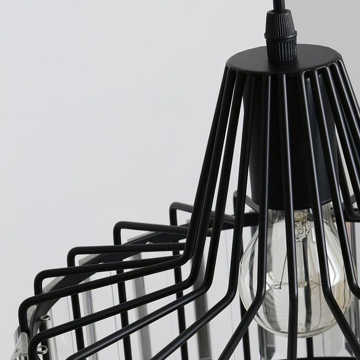 Industrial Metal Lantern Pendant Light